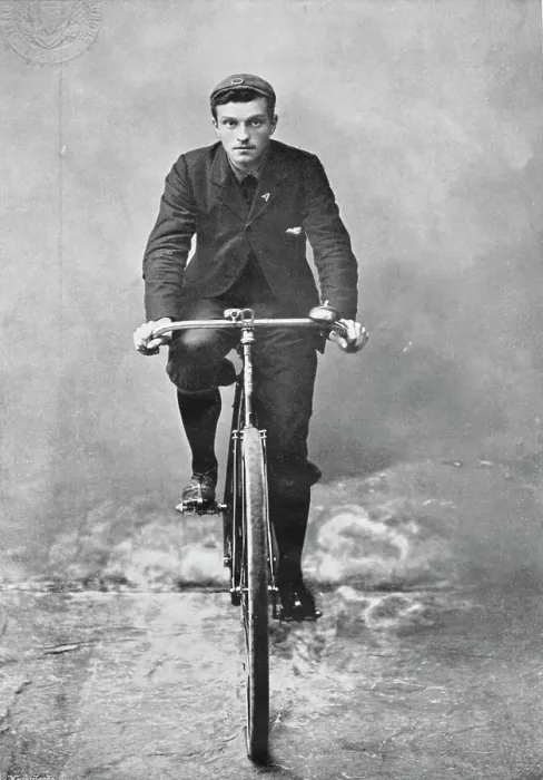 Framed Print : Portrait of the cyclist CG Wridgway, 1896. Creators: RW Thomas, CG Wridgway Framed Print : Portrait of the cyclist CG Wridgway, 1896. Creators: RW Thomas, CG Wridgway