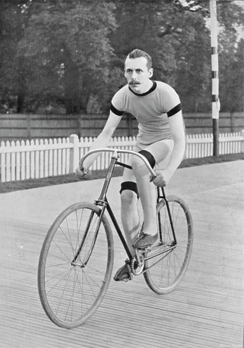 Framed Print : Portrait of cyclist GE Osmond, 1896. Creator: RW Thomas Framed Print : Portrait of cyclist GE Osmond, 1896. Creator: RW Thomas