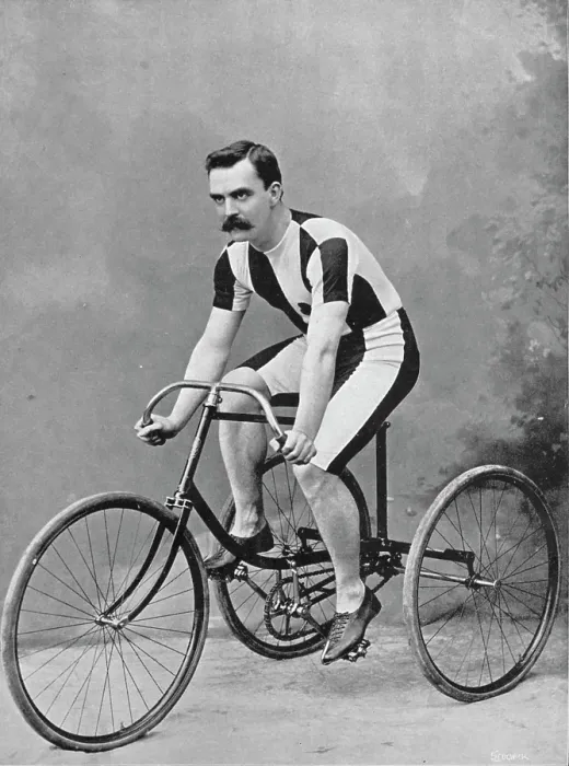 Framed Print : Portrait of the cyclist J Rowley, 1896. Creator: RW Thomas Framed Print : Portrait of the cyclist J Rowley, 1896. Creator: RW Thomas