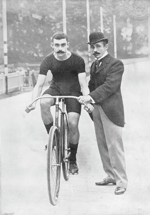 Framed Print : Portrait of the cyclist JW Stocks, 1896. Creator: RW Thomas Framed Print : Portrait of the cyclist JW Stocks, 1896. Creator: RW Thomas