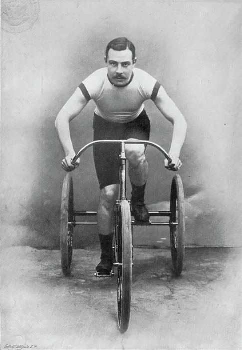Framed Print : Portrait of the cyclist Lewis Stroud, 1896. Creator: RW Thomas Framed Print : Portrait of the cyclist Lewis Stroud, 1896. Creator: RW Thomas