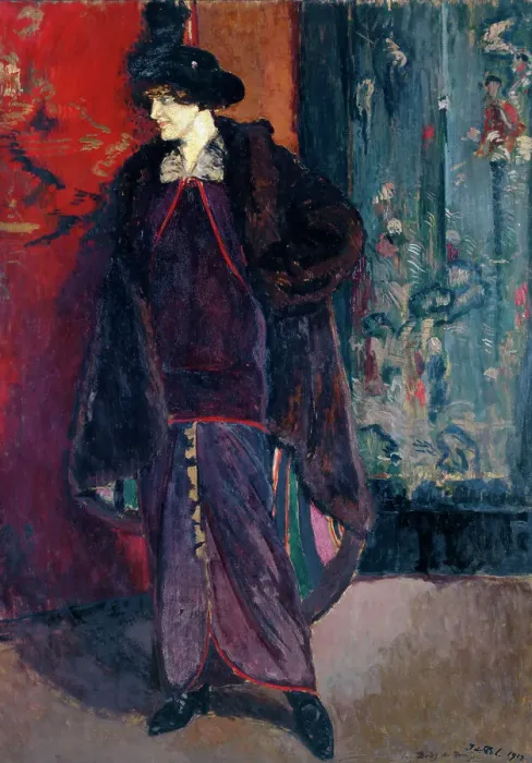 Framed Print : Portrait de Daisy de Broglie, 1912. Creator: Jacques Emile Blanche Framed Print : Portrait de Daisy de Broglie, 1912. Creator: Jacques Emile Blanche