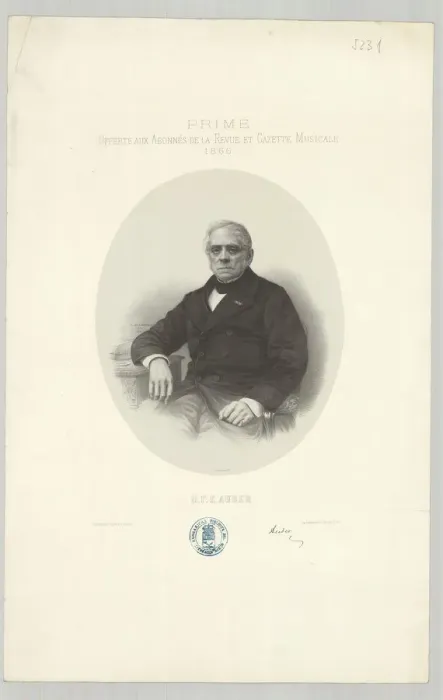 Framed Print : Portrait of Daniel-Francois-Esprit Auber (1782-1871), 1866 Framed Print : Portrait of Daniel-Francois-Esprit Auber (1782-1871), 1866