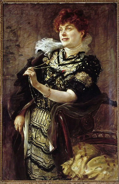 Portrait of Daniel Lesueur (Jeanne Loiseau, 1860-1921), woman of letters, c1896. Creator: Paul Chabas