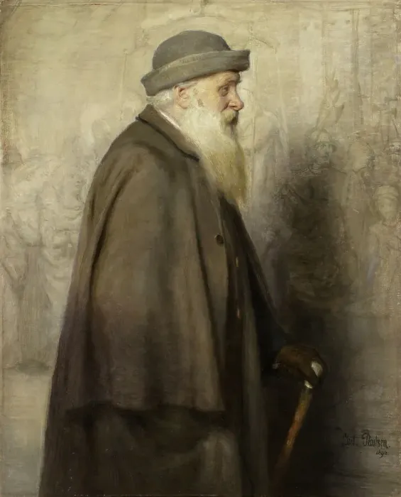 Framed Print : Portrait of the Danish Artist Lorens Frölich, 1890. Creator: Julius Paulsen Framed Print : Portrait of the Danish Artist Lorens Frölich, 1890. Creator: Julius Paulsen
