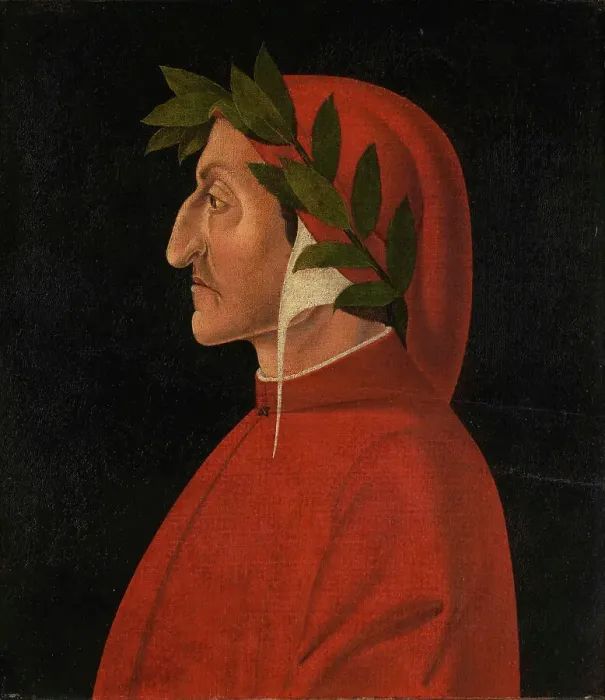 Framed Print : Portrait of Dante Alighieri (1265-1321), c. 1500. Creator: Anonymous Framed Print : Portrait of Dante Alighieri (1265-1321), c. 1500. Creator: Anonymous