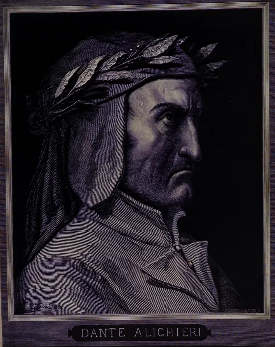 Framed Print : Portrait of Dante Alighieri, 1861. Creator: Gustave Dore Framed Print : Portrait of Dante Alighieri, 1861. Creator: Gustave Dore