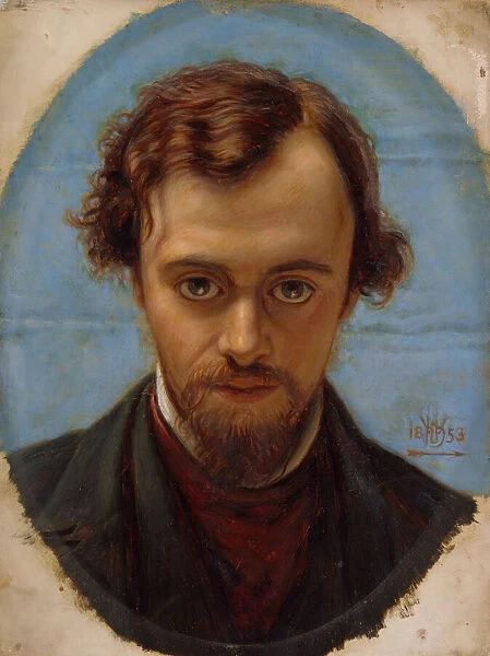 Portrait of Dante Gabriel Rossetti at 22 years of Age, 1883. Creator: William Holman Hunt