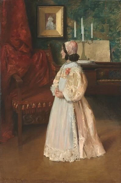 Portrait of My Daughter Alice, c. 1895. Creator: William Merritt Chase (American, 1849-1916)