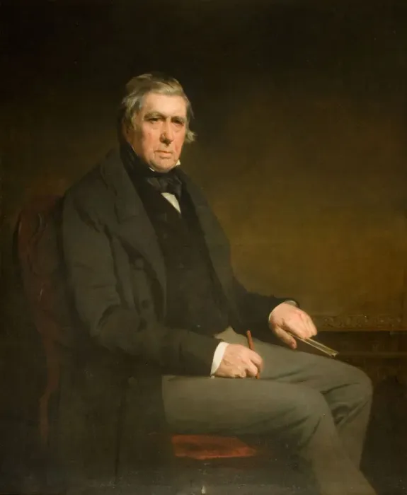Framed Print : Portrait of David Cox (1783-1859). Creator: John Watson-Gordon Framed Print : Portrait of David Cox (1783-1859). Creator: John Watson-Gordon