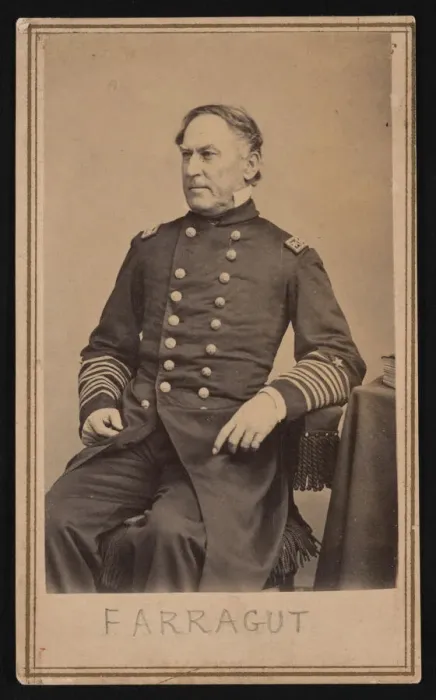 Framed Print : Portrait of David Glasgow Farragut (1801-1870), Before 1870 Framed Print : Portrait of David Glasgow Farragut (1801-1870), Before 1870