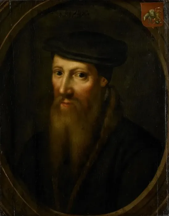 Framed Print : Portrait of David Jorisz, Glass Painter in Delft, Fanatic Anabaptist, after 1544 in Basel, 1600-1649 Creator: Unknown Framed Print : Portrait of David Jorisz, Glass Painter in Delft, Fanatic Anabaptist, after 1544 in Basel, 1600-1649 Creator: Unknown