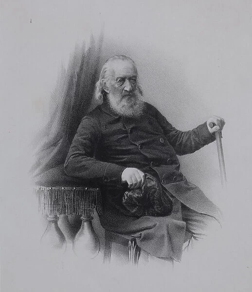 Portrait of the Decembrist count Sergey Volkonsky (1788-1865), 1860s