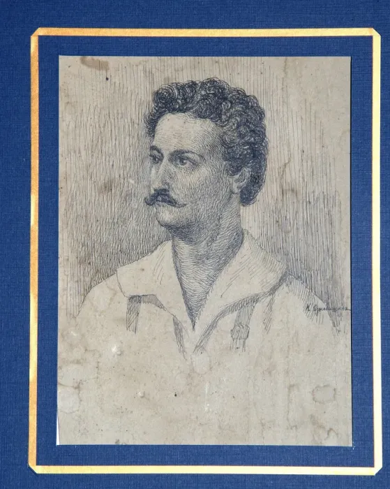 Framed Print : Portrait of the Decembrist Sergey Krivtsov (1802-1864). Artist: Oznobishin, Dmitri Petrovich (1804-1877) Framed Print : Portrait of the Decembrist Sergey Krivtsov (1802-1864). Artist: Oznobishin, Dmitri Petrovich (1804-1877)