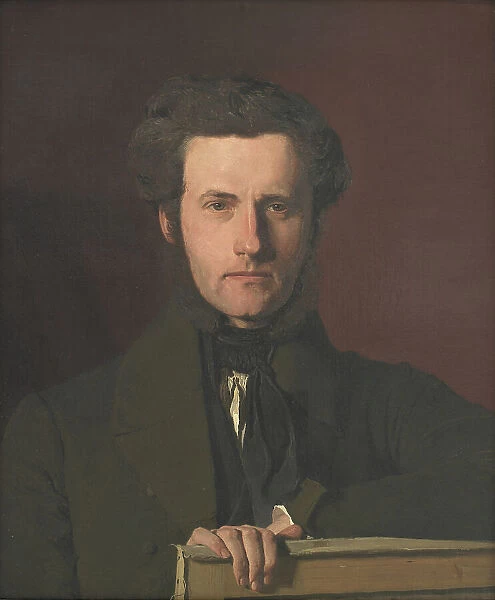 Portrait of the Decorative Artist G.C. Hilker, 1835-1838. Creator: Christen Købke