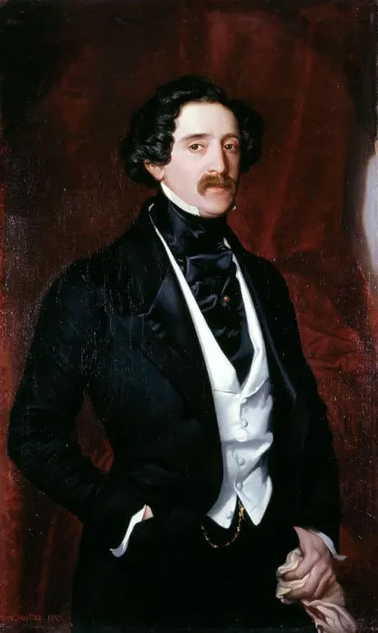 Framed Print : Portrait d'Edouard Caillard, 1847. Creator: Victor-Louis Mottez Framed Print : Portrait d'Edouard Caillard, 1847. Creator: Victor-Louis Mottez