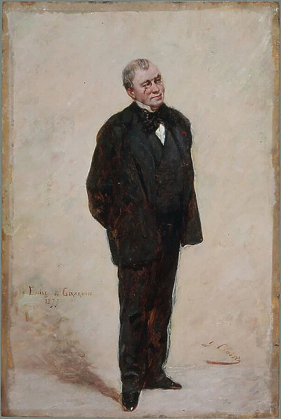 Portrait d'Émile de Girardin (1806-1881), publiciste et homme politique, 1877. Creator: Georges Jules Victor Clairin