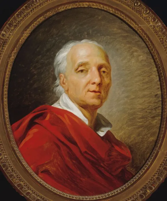Framed Print : Portrait of Denis Diderot (1713-1784), 1784. Creator: Berthelemy
