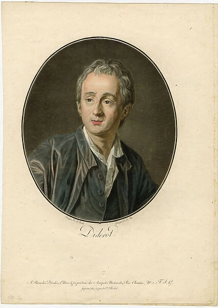 Portrait of Denis Diderot (1713-1784), 1793