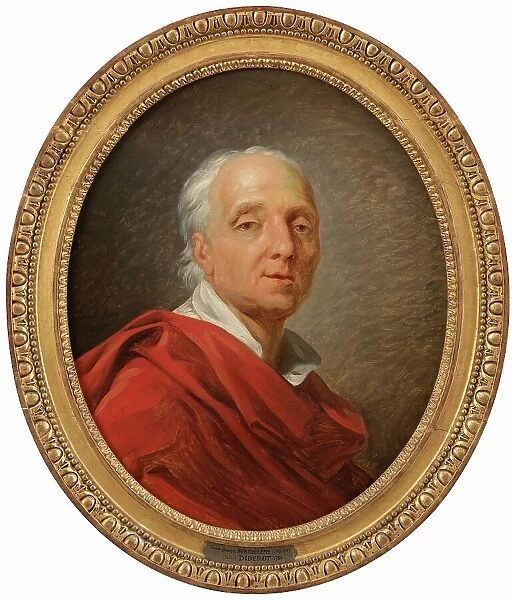 Portrait of Denis Diderot (1713-1784), writer and philosopher, 1784. Creator: Jean Simon Berthelemy