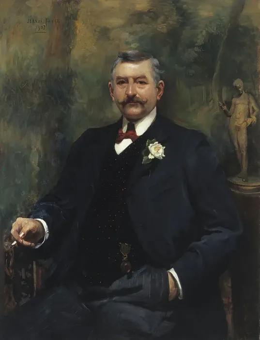 Framed Print : Portrait d'Ernest Cognacq, 1903. Creator: Jeanne-Magdeleine Favier Framed Print : Portrait d'Ernest Cognacq, 1903. Creator: Jeanne-Magdeleine Favier