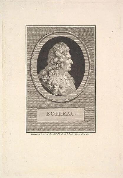 Portrait of Despreaux Nicolas Boileau, 1800. Creator: Augustin de Saint-Aubin