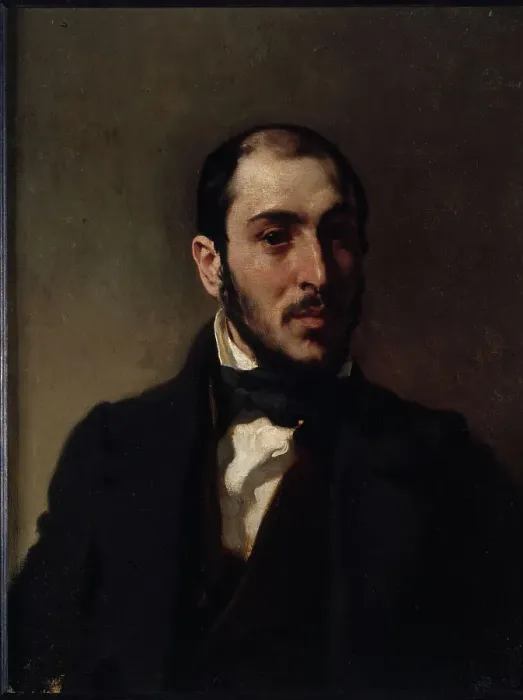 Framed Print : Portrait d'Eugène Laval (1818-1896), architecte, c1860. Creator: Eugene Delacroix Framed Print : Portrait d'Eugène Laval (1818-1896), architecte, c1860. Creator: Eugene Delacroix