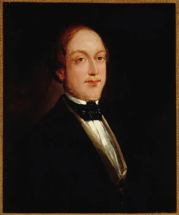 Framed Print : Portrait d'Henri de Bourbon, ducde Bordeaux, comte de Chambord (1820-1883), 1847. Creator: John-Lewis Brown Framed Print : Portrait d'Henri de Bourbon, ducde Bordeaux, comte de Chambord (1820-1883), 1847. Creator: John-Lewis Brown
