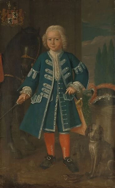 Portrait of Diederik van Hemert, Lord of Babyloniënbroek at six years of age, 1735. Creator: Harmen Serin