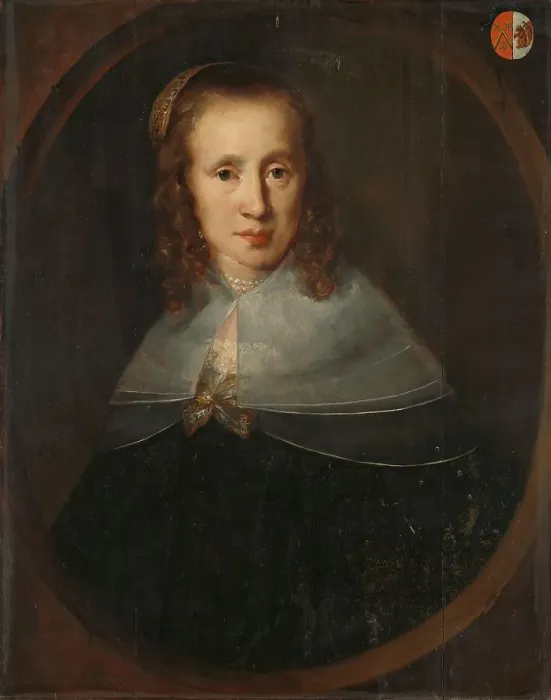 Framed Print : Portrait of Digna de Maets. First Wife of François Leydecker, 1640-1654. Creator: Bernardus Zwaerdecroon Framed Print : Portrait of Digna de Maets. First Wife of François Leydecker, 1640-1654. Creator: Bernardus Zwaerdecroon