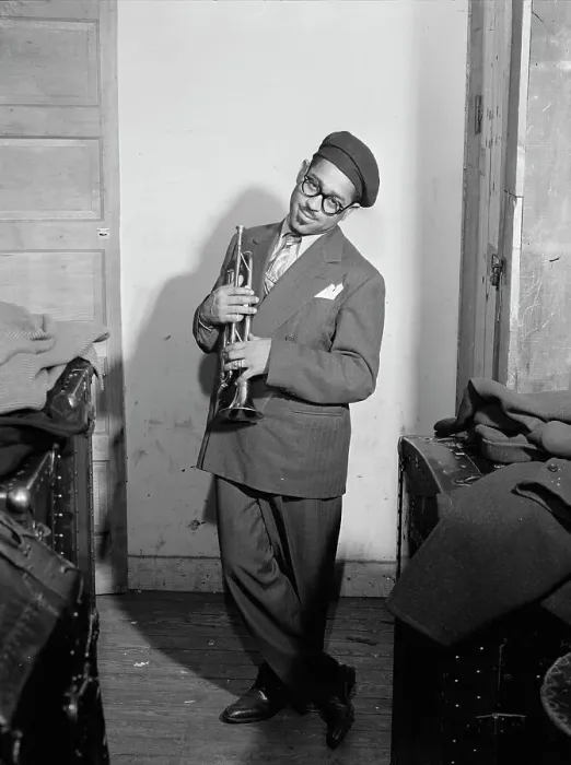 Framed Print : Portrait of Dizzy Gillespie, New York, N.Y. ca. May 1947. Creator: William Paul Gottlieb Framed Print : Portrait of Dizzy Gillespie, New York, N.Y. ca. May 1947. Creator: William Paul Gottlieb