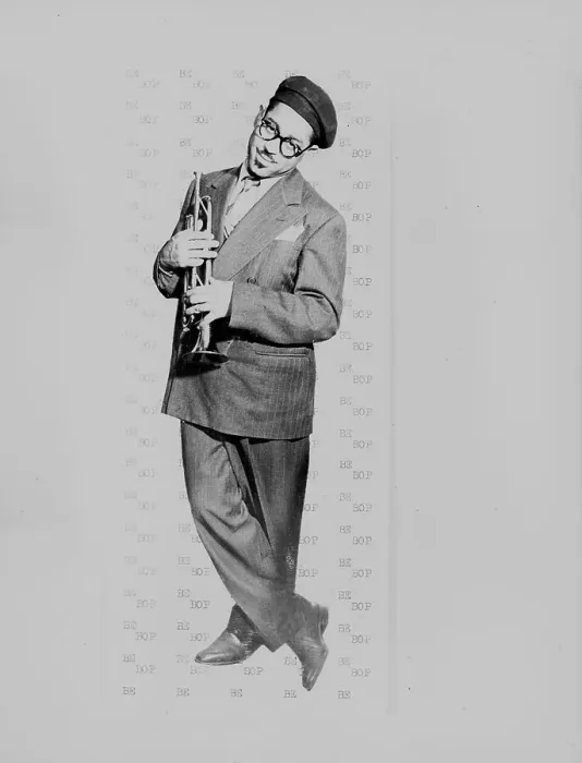 Framed Print : Portrait of Dizzy Gillespie, New York, N.Y. ca. May 1947. Creator: William Paul Gottlieb