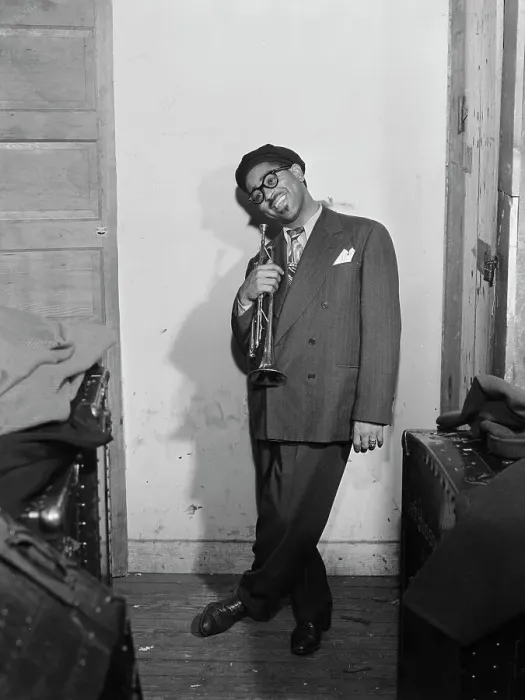 Framed Print : Portrait of Dizzy Gillespie, New York, N.Y. ca. May 1947. Creator: William Paul Gottlieb Framed Print : Portrait of Dizzy Gillespie, New York, N.Y. ca. May 1947. Creator: William Paul Gottlieb