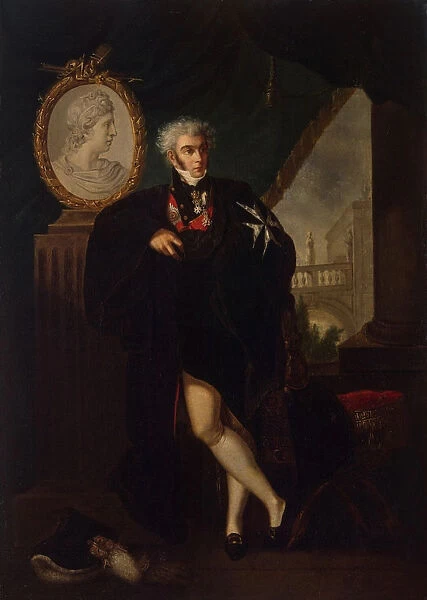 Portrait of Dmitry Lvovich Naryshkin (1758-1838), Early 19th cen Artist: Guttenbrunn, Ludwig (1750-1819)