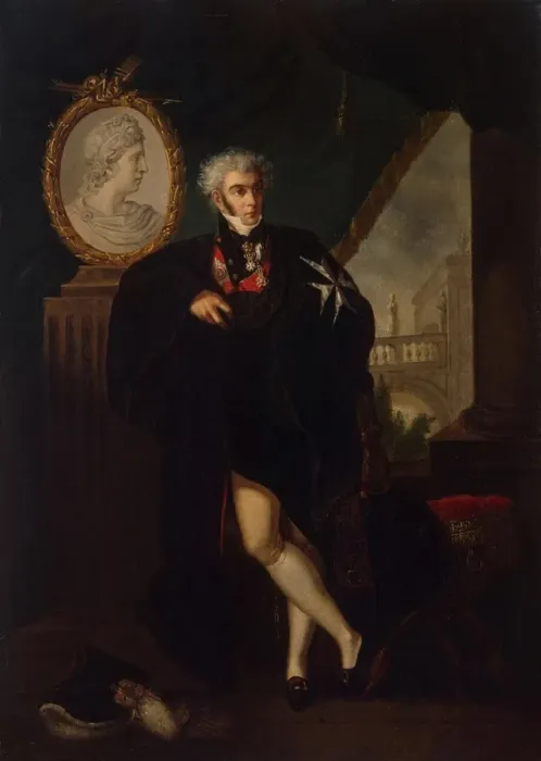 Framed Print : Portrait of Dmitry Lvovich Naryshkin (1758-1838), Early 19th cen Artist: Guttenbrunn, Ludwig (1750-1819) Framed Print : Portrait of Dmitry Lvovich Naryshkin (1758-1838), Early 19th cen Artist: Guttenbrunn, Ludwig (1750-1819)
