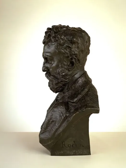 Framed Print : Portrait of Docteur Thiriar, 1872 cast by 1900. Creator: Auguste Rodin Framed Print : Portrait of Docteur Thiriar, 1872 cast by 1900. Creator: Auguste Rodin
