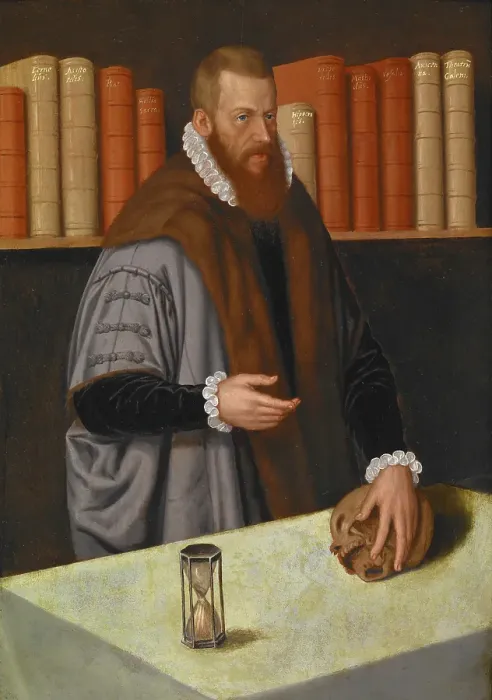 Framed Print : Portrait of a Doctor, about 1572. Creator: Ludger Tom Ring the Younger Framed Print : Portrait of a Doctor, about 1572. Creator: Ludger Tom Ring the Younger