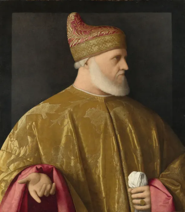 Framed Print : Portrait of the Doge, Andrea Gritti, ca 1530. Artist: Catena, Vincenzo di Biagio (ca. 1470-1531) Framed Print : Portrait of the Doge, Andrea Gritti, ca 1530. Artist: Catena, Vincenzo di Biagio (ca. 1470-1531)