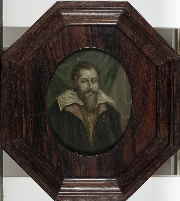 Framed Print : Portrait of Dominicus Baudius, Professor of rhetoric, history and law at...Leiden, 1700-1732. Creator: Arnoud van Halen
