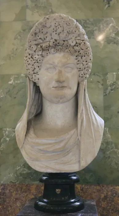 Framed Print : Portrait of Domitia Longina, wife of the Roman Emperor Domitian, first half of 2nd century Framed Print : Portrait of Domitia Longina, wife of the Roman Emperor Domitian, first half of 2nd century