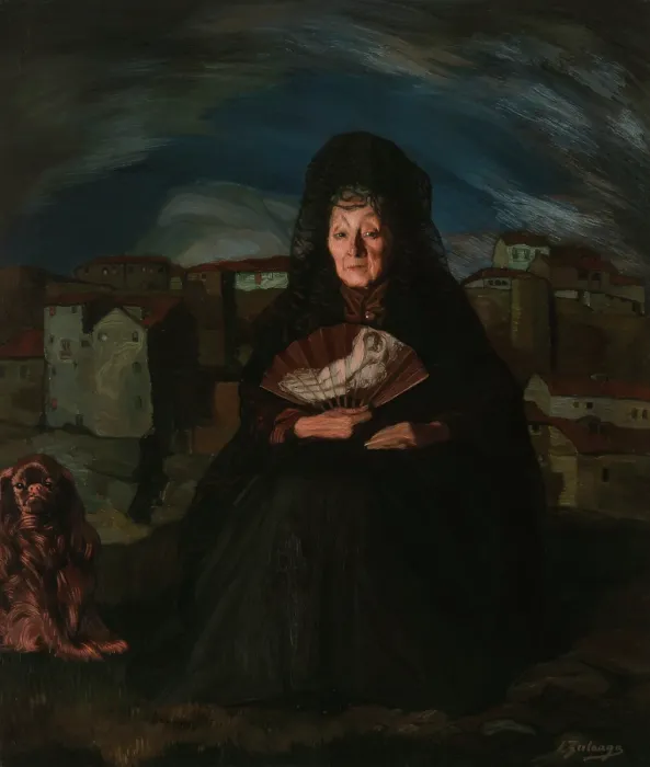 Framed Print : Portrait of Dona Rosita Gutierrez, c1915. Creator: Zuloaga y Zabaleto, Ignacio (1870-1945) Framed Print : Portrait of Dona Rosita Gutierrez, c1915. Creator: Zuloaga y Zabaleto, Ignacio (1870-1945)