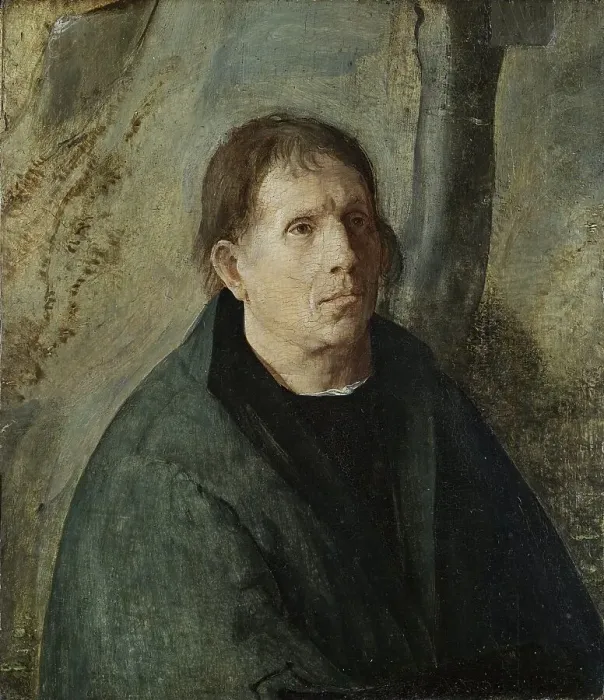 Framed Print : Portrait of a Donor, 1530. Creator: Aert Claesz Framed Print : Portrait of a Donor, 1530. Creator: Aert Claesz
