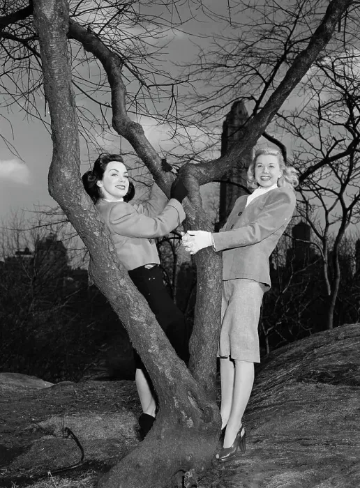 Framed Print : Portrait of Doris Day and Kitty Kallen, Central Park, New York, N.Y. ca. Apr. 1947. Creator: William Paul Gottlieb Framed Print : Portrait of Doris Day and Kitty Kallen, Central Park, New York, N.Y. ca. Apr. 1947. Creator: William Paul Gottlieb