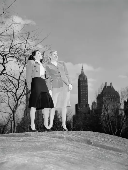 Framed Print : Portrait of Doris Day and Kitty Kallen, Central Park, New York, N.Y. ca. Apr. 1947. Creator: William Paul Gottlieb Framed Print : Portrait of Doris Day and Kitty Kallen, Central Park, New York, N.Y. ca. Apr. 1947. Creator: William Paul Gottlieb