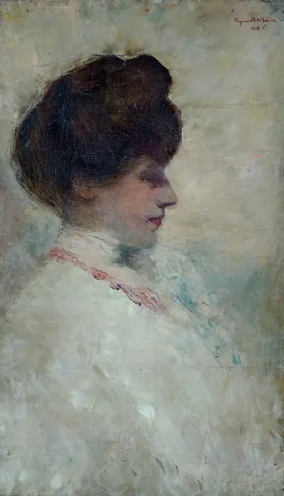 Framed Print : Portrait of Doris McIntyre, 1908. Creator: Raymond McIntyre Framed Print : Portrait of Doris McIntyre, 1908. Creator: Raymond McIntyre
