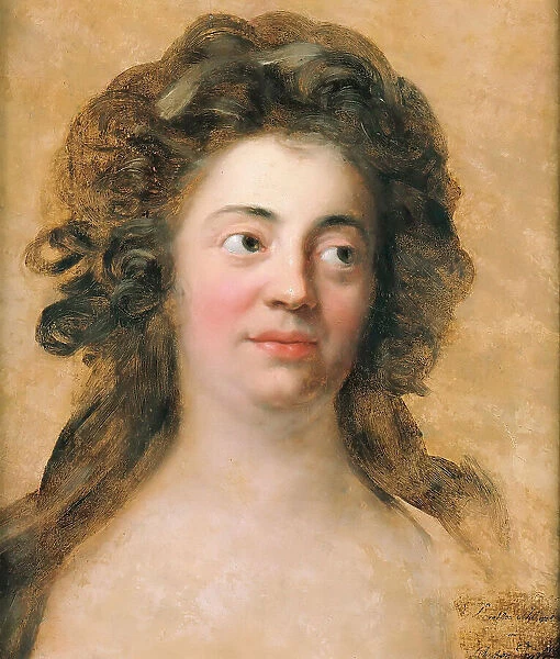 Portrait of Dorothea Schlegel (1764-1839), née Brendel Mendelssohn, c. 1790. Creator: Graff, Anton (1736-1813)