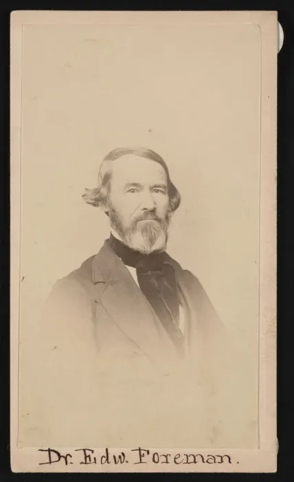 Framed Print : Portrait of Dr. Edward R. Foreman (1808-1885), Before 1876. Creator: Unknown Framed Print : Portrait of Dr. Edward R. Foreman (1808-1885), Before 1876. Creator: Unknown