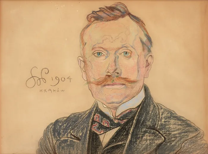 Framed Print : Portrait of Dr. Jan Raczynski, 1904. Creator: Stanislaw Wyspianski