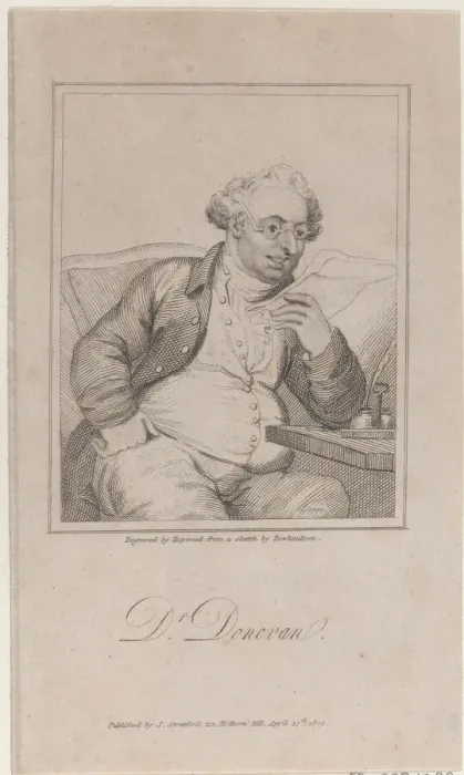 Framed Print : Portrait of Dr. Jeremiah Donovan, an army surgeon, 1809. Creator: James Hopwood the Elder Framed Print : Portrait of Dr. Jeremiah Donovan, an army surgeon, 1809. Creator: James Hopwood the Elder