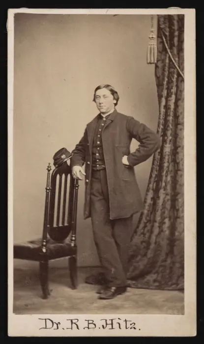 Framed Print : Portrait of Dr. R. B. Hitz, Circa 1860s. Creator: Unknown Framed Print : Portrait of Dr. R. B. Hitz, Circa 1860s. Creator: Unknown